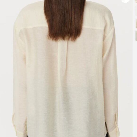 Frank and Oak The Sheer Blouse in Afterglow - Picture 5 of 11